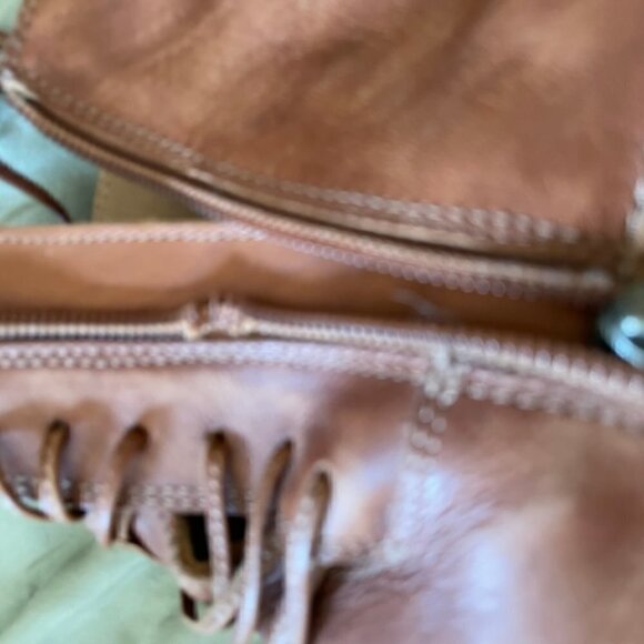 Chocolat Blu Leather Brown Boho Ankle Booties Broken Zipper - Picture 3 of 12